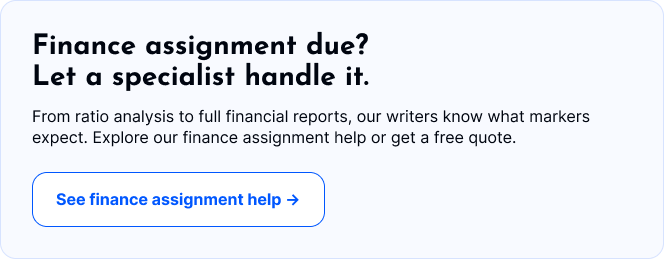 Finance Assignment Writing Services CTA