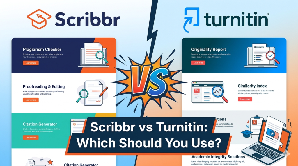 Scribbr vs Turnitin Explain Image