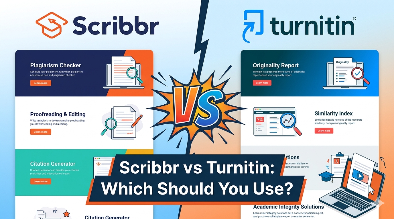 Scribbr vs Turnitin Explain Image