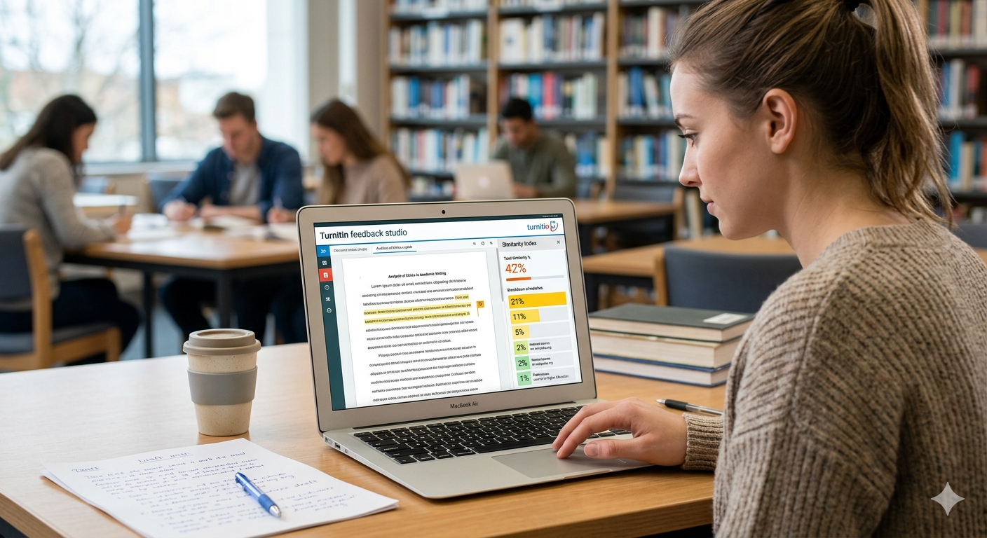 What colors explain in the turnitin report