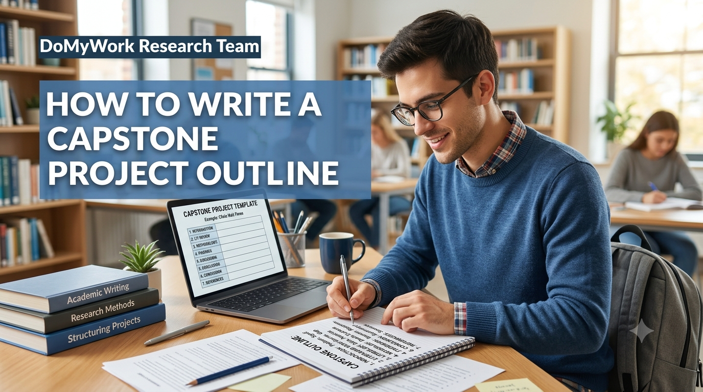 Image Explaining How to create capstone project outline