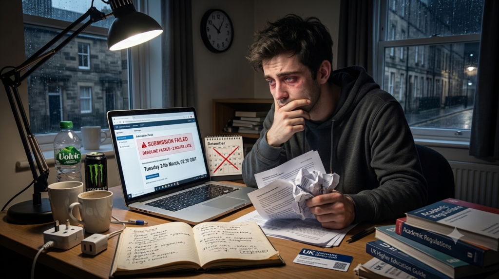 Image Explained about What Happens If You Miss Your Dissertation Deadline in the UK