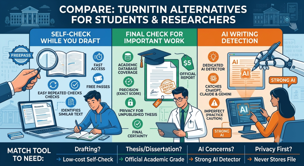 Image explaining about Turnitin Alternatives for Students and Researchers