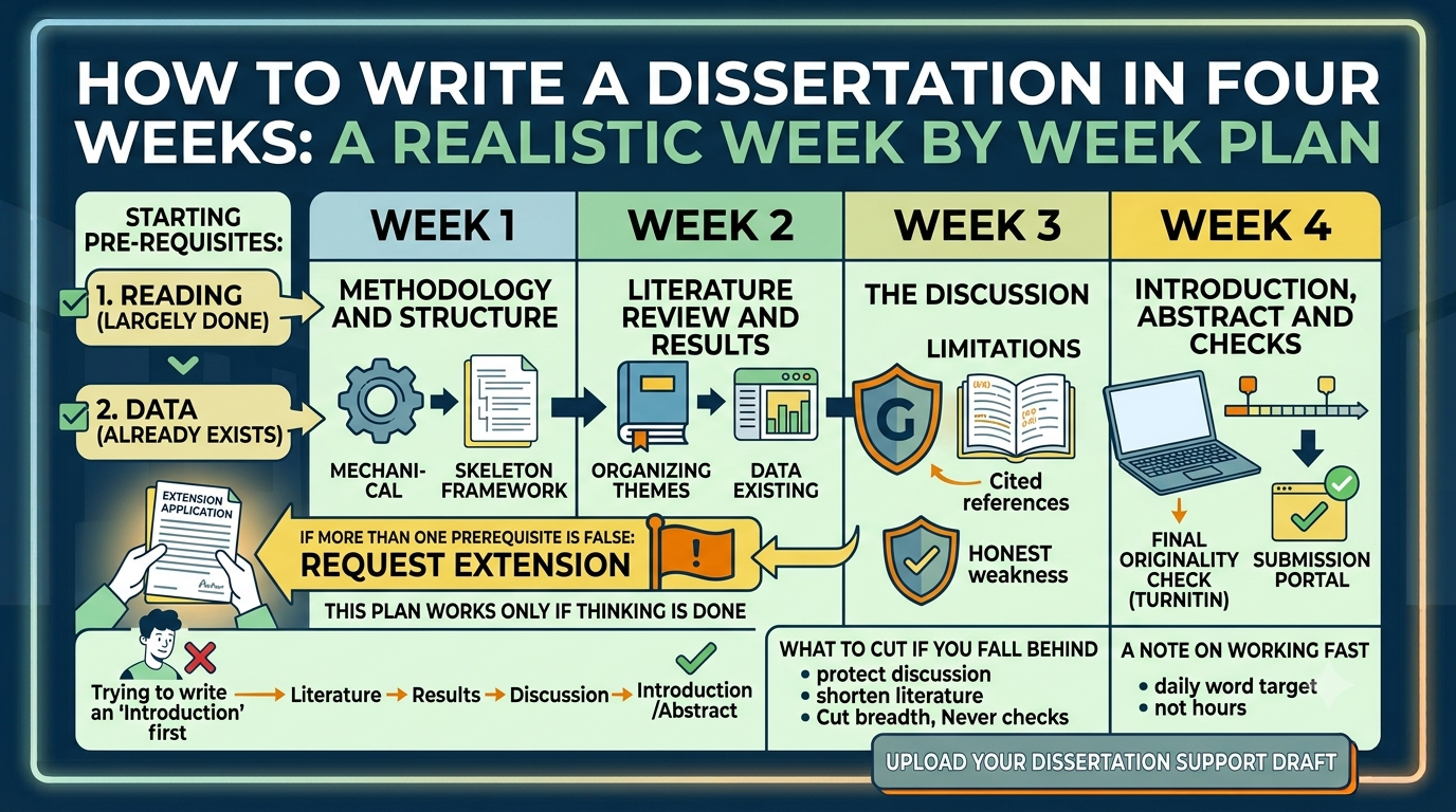 Image Explained about How to Write a Dissertation in Four Weeks