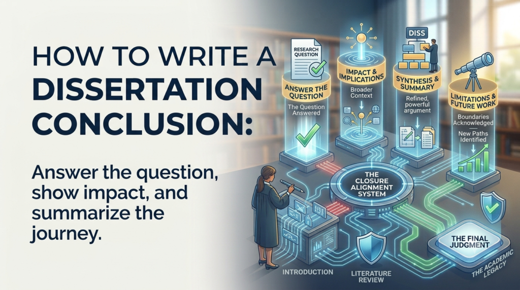 Image explained about How to Write a Dissertation Conclusion