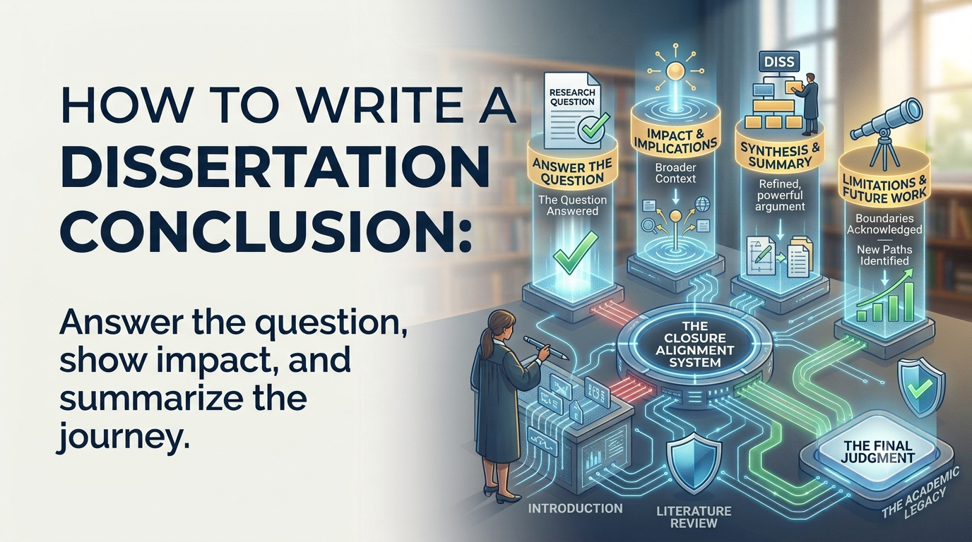 Image explained about How to Write a Dissertation Conclusion