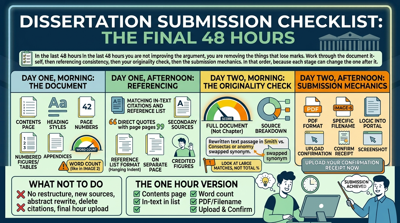 Image Explained about Dissertation Submission Checklist