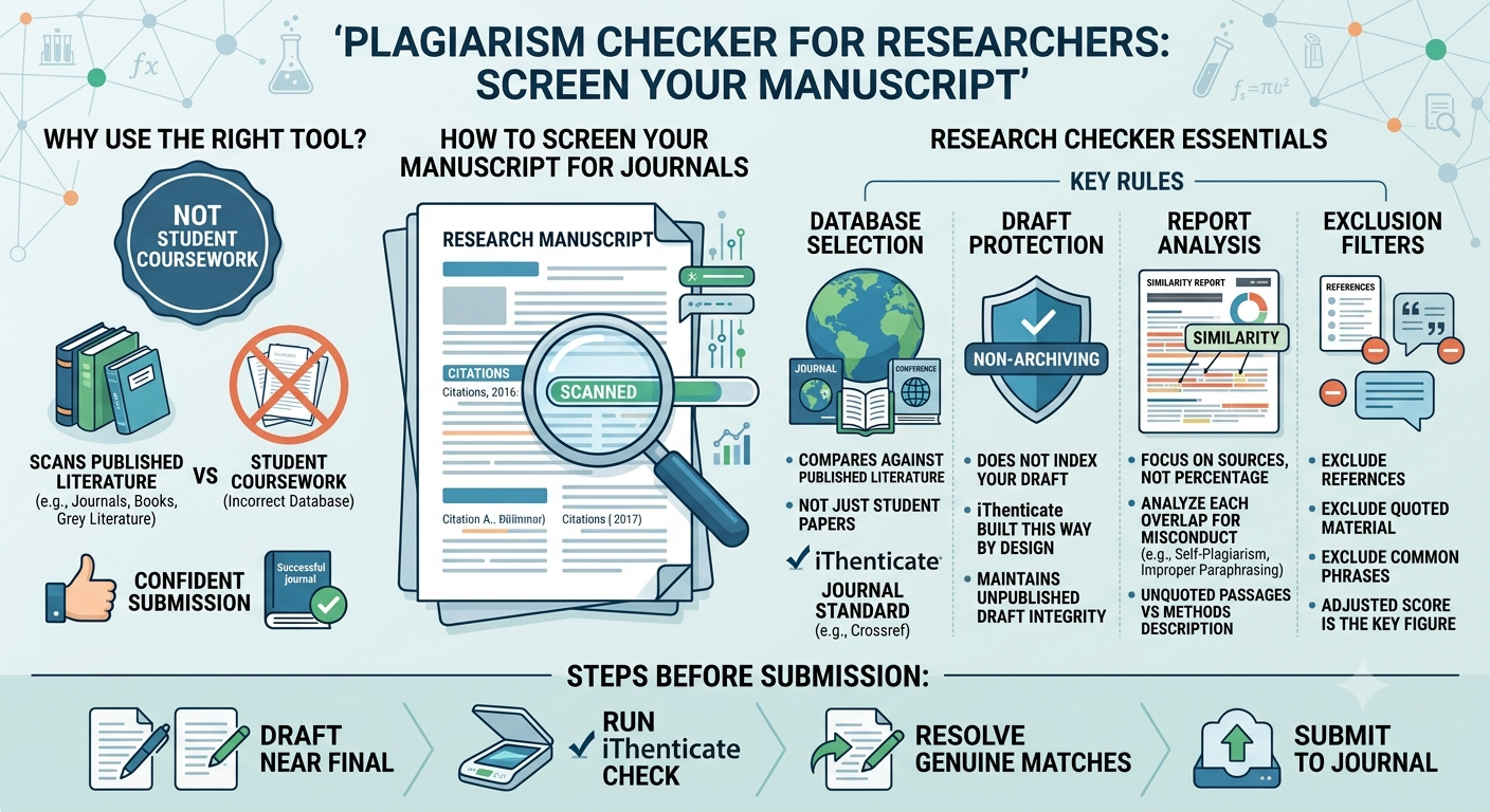 Image Explaining about Plagiarism Checker for Researchers