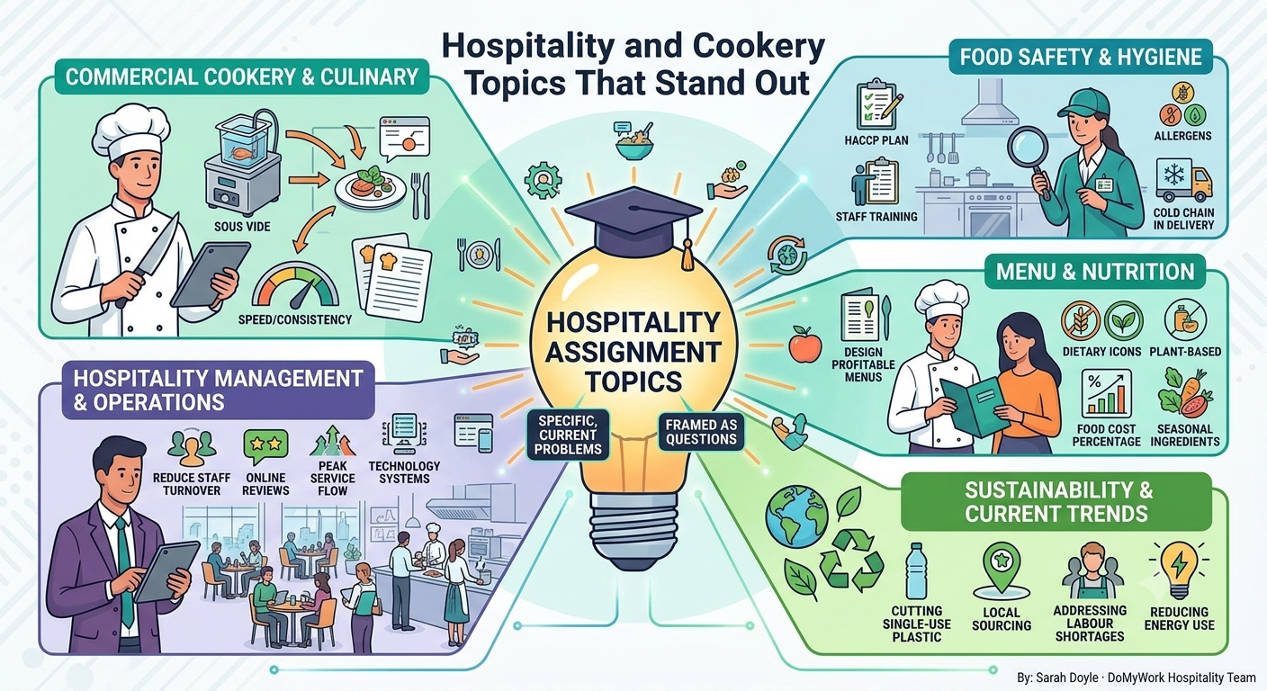 hospitality & cookery topics