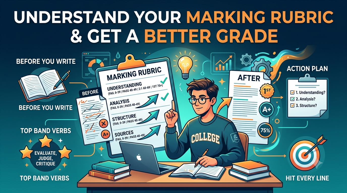 Image Explaining about How to Understand Your Marking Rubric