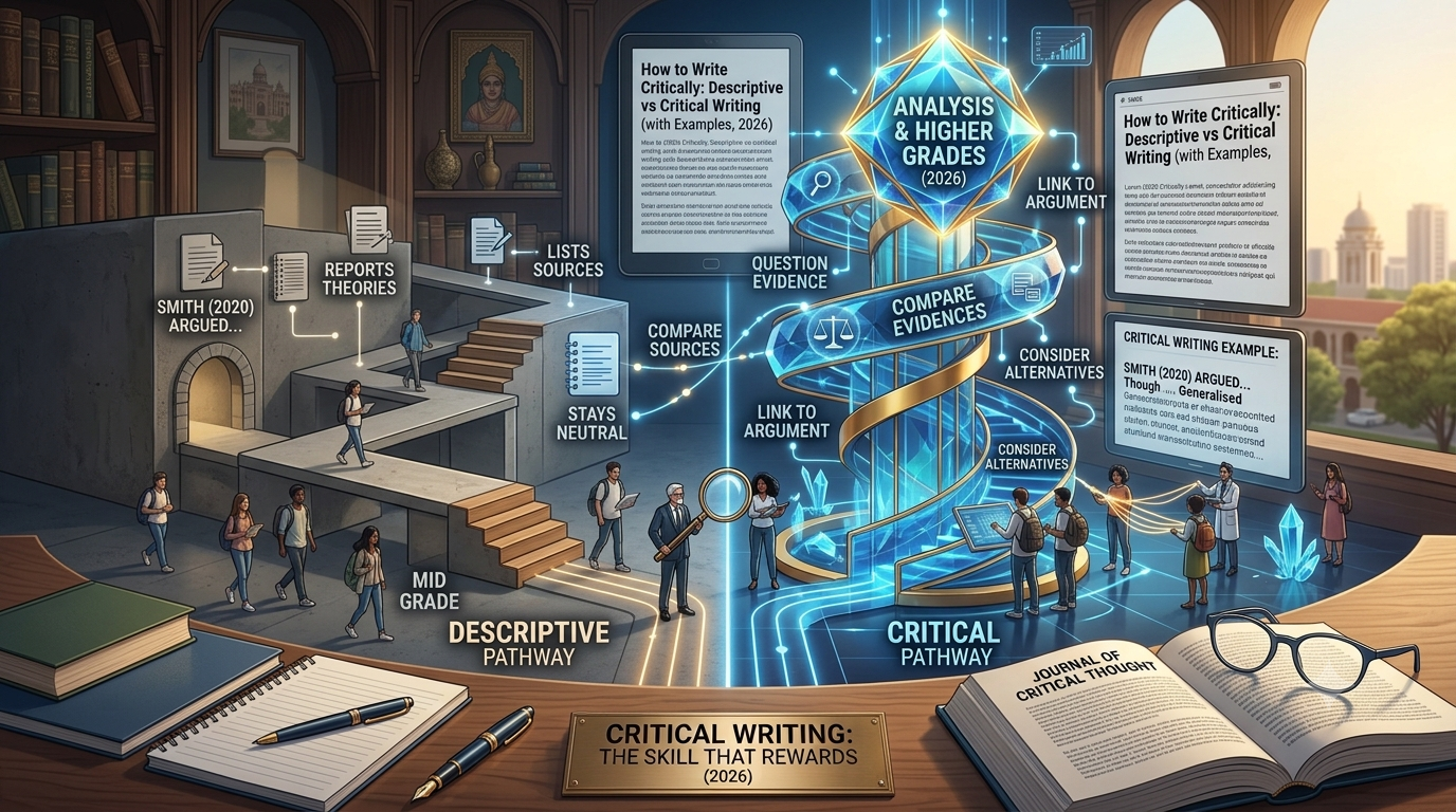 Image explaining about How to Write Critically