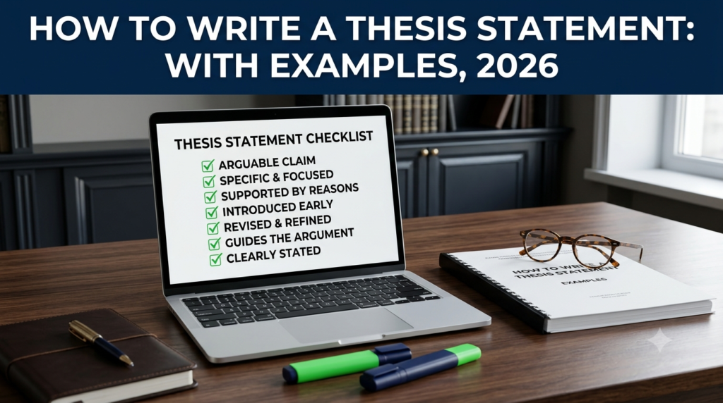 Image explaining about how to write a thesis statement