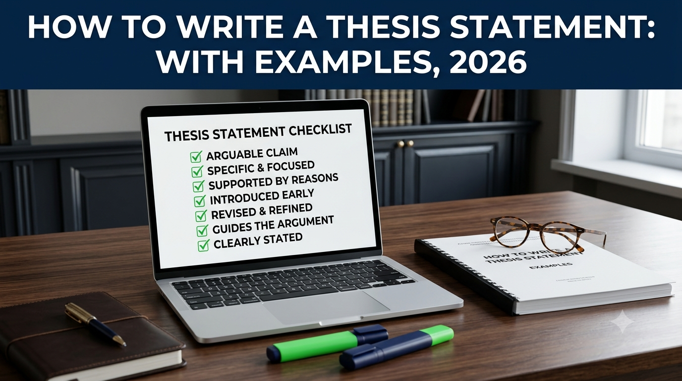 Image explaining about how to write a thesis statement