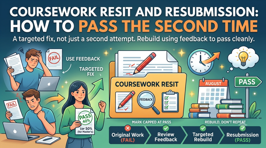 Image explaining about Coursework Resit and Resubmission