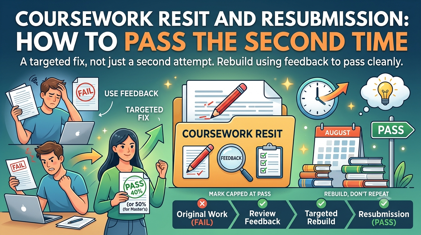 Image explaining about Coursework Resit and Resubmission