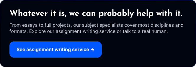 Assignment Writing Service CTA