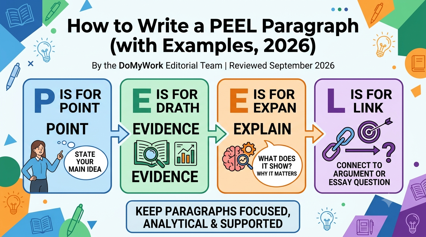 Image explained about How to Write a PEEL Paragraph