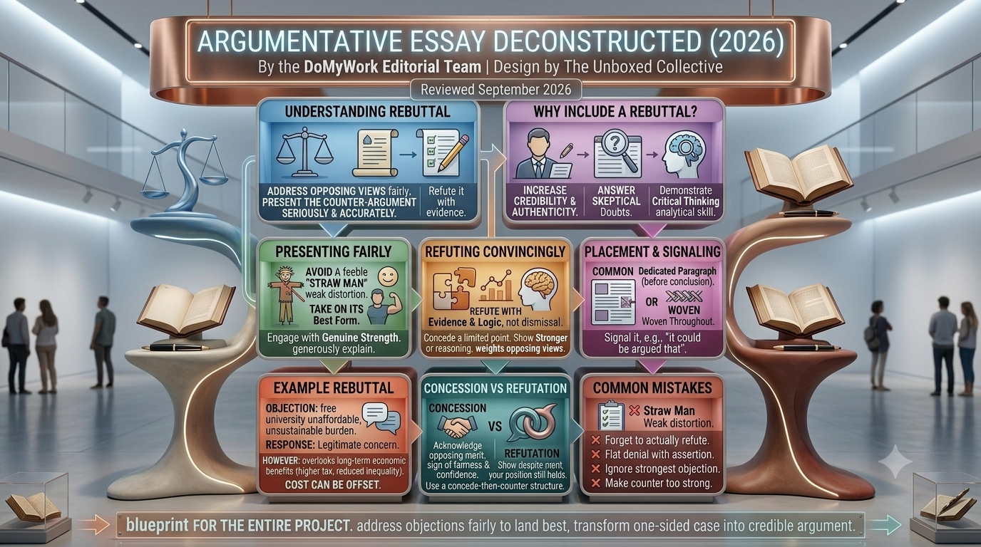 Image explained about Rebuttal in an Argumentative Essay