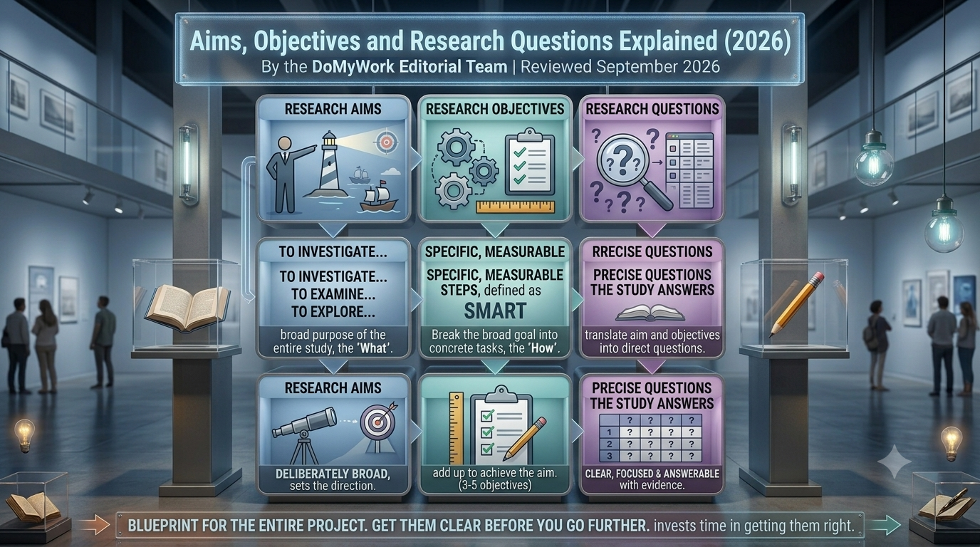 Image Explained about Aims, Objectives and Research Questions Explained