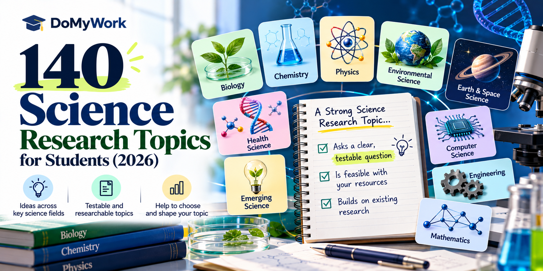 Image explained about 140 Science Research Topics for Students
