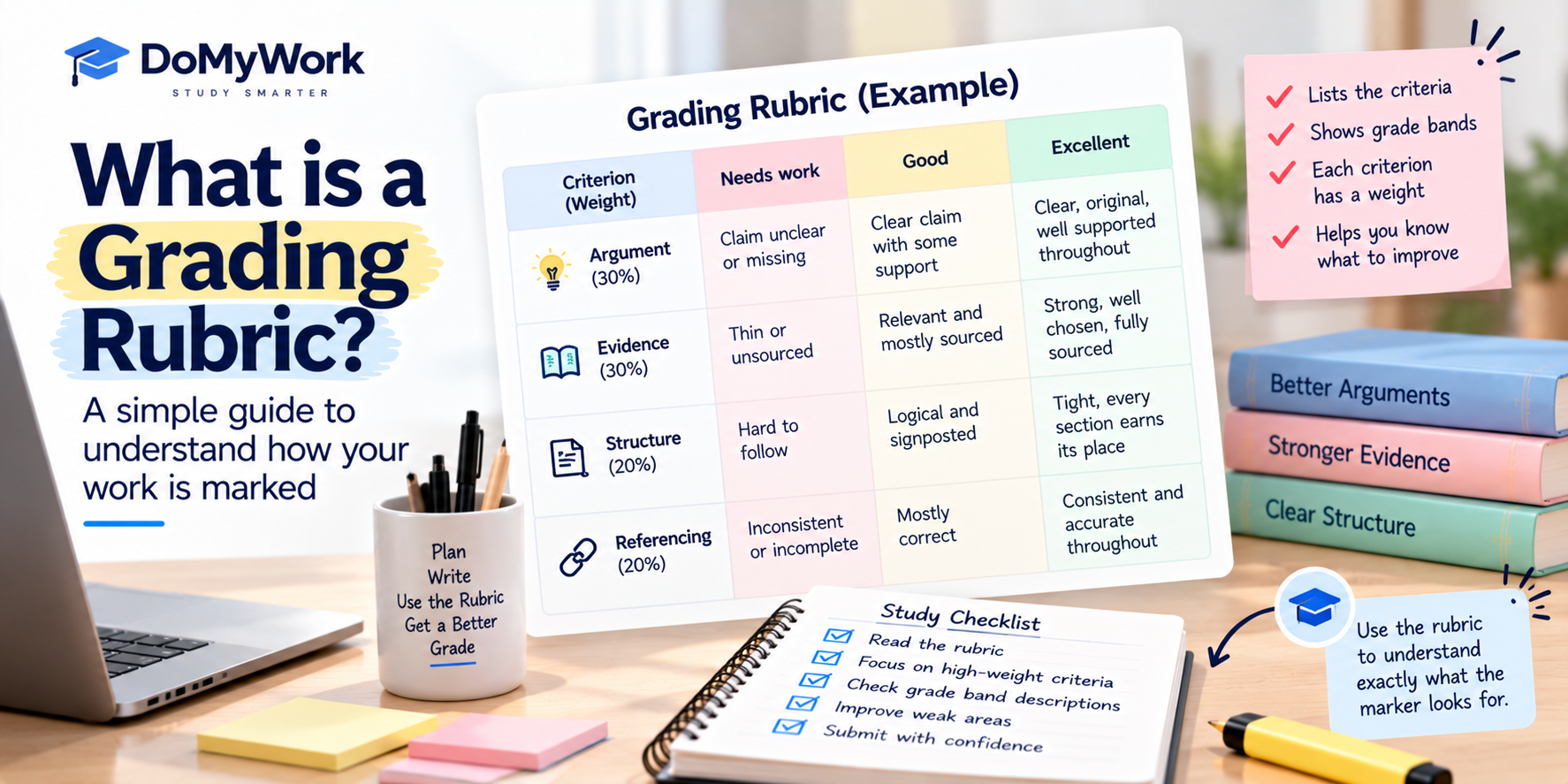 Image explained about Grading rubrics